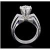 Image 4 : 18KT White Gold 4.35ctw Diamond Ring