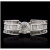 Image 1 : 14KT White Gold 2.21ctw Diamond Ring