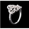 Image 3 : 0.50ctw Diamond Ring - 14KT White Gold