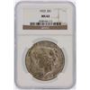 Image 1 : 1923 NGC MS63 Peace Silver Dollar