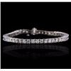 Image 1 : 14KT White Gold 7.33ctw Diamond Bracelet