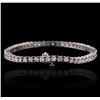 Image 2 : 14KT White Gold 7.33ctw Diamond Bracelet