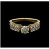 Image 1 : 0.98ctw Diamond Ring - 18KT Yellow Gold