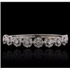 Image 2 : 14KT White Gold 2.74ctw Diamond Bangle Bracelet