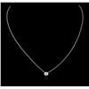 Image 1 : 14KT White Gold 0.29ct Diamond Necklace