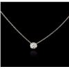 Image 2 : 14KT White Gold 0.29ct Diamond Necklace