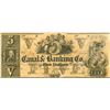Image 1 : $5 Canal & Banking Company New Orleans Unsigned/Undated note