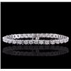 Image 2 : 14KT White Gold 5.49ctw Diamond Tennis Bracelet