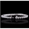 Image 3 : 14KT White Gold 5.49ctw Diamond Tennis Bracelet