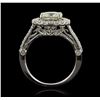 Image 3 : 14KT White Gold 1.52ct I-1/Very Light Yellow Diamond Ring