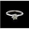 Image 1 : 14KT White Gold 0.75ct Round Cut Diamond Solitaire Ring