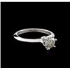 Image 2 : 14KT White Gold 0.75ct Round Cut Diamond Solitaire Ring