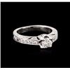 Image 2 : 14KT White Gold 0.93ctw Diamond Ring