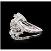 Image 2 : 14KT White Gold 0.71ctw Diamond Ring