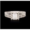 Image 1 : 14KT White Gold 1.68ctw Diamond Ring