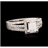 Image 2 : 14KT White Gold 1.68ctw Diamond Ring