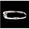 Image 2 : 14KT White Gold 1.46ctw Diamond Bangle Bracelet