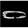 Image 3 : 14KT White Gold 1.46ctw Diamond Bangle Bracelet