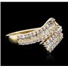 Image 2 : 10KT Yellow Gold 0.50ctw Diamond Ring