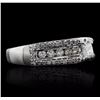 Image 2 : 14KT White Gold 1.20ctw Diamond Ring