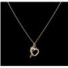 Image 2 : 0.45ctw Diamond Necklace - 14KT Yellow Gold