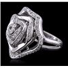 Image 2 : 14KT White Gold 0.67ctw Diamond Ring