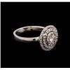 Image 2 : 0.89ctw Diamond Ring - 14KT White Gold