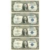 Image 1 : 1935 $1 Silver Certificate Lot of 4 Assorted Bills