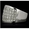 Image 2 : 18KT White Gold 3.50ctw Diamond Ring