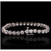 Image 2 : 14KT White Gold 11.40ctw Diamond Tennis Bracelet