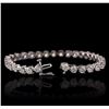 Image 3 : 14KT White Gold 11.40ctw Diamond Tennis Bracelet
