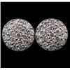Image 1 : 14KT White Gold 1.14ctw Diamond Earrings