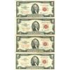 Image 1 : Lot of 10 Assorted United States Red Seal $2 Bills