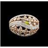 Image 1 : 2.16ctw Fancy Yellow Diamond Ring - 14KT Two-Tone Gold