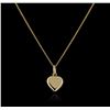 Image 1 : 18KT Yellow Gold Heart Pendant With Chain