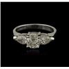 Image 1 : 14KT White Gold 1.25ctw Diamond Ring