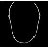 Image 1 : 14KT Yellow Gold 22.02ctw Rough Diamond Necklace
