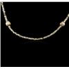 Image 2 : 14KT Yellow Gold 22.02ctw Rough Diamond Necklace