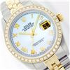 Image 1 : Rolex Two-Tone 1.00ctw Diamond DateJust Men's Watch