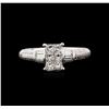 Image 1 : 0.90ctw Diamond Ring - 14KT White Gold