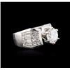 Image 2 : 18KT White Gold 4.16ctw Diamond Ring