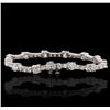 Image 2 : 14KT White Gold 9.93ctw Diamond Tennis Bracelet