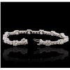 Image 3 : 14KT White Gold 9.93ctw Diamond Tennis Bracelet