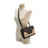 Image 3 : Prada BR5077 Women's Black and Cream Calf Leather Flag Shoulder Bag