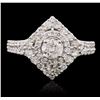 Image 1 : 14KT White Gold 1.31ctw Diamond Ring