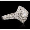 Image 2 : 14KT White Gold 1.31ctw Diamond Ring