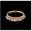 Image 1 : 0.85ctw Diamond Ring - 14KT Rose Gold