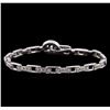 Image 1 : 14KT White Gold 0.72ctw Diamond Bracelet