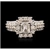 Image 1 : 14KT White Gold EGL USA Certified 2.29ctw Diamond Ring
