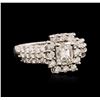 Image 2 : 14KT White Gold EGL USA Certified 2.29ctw Diamond Ring